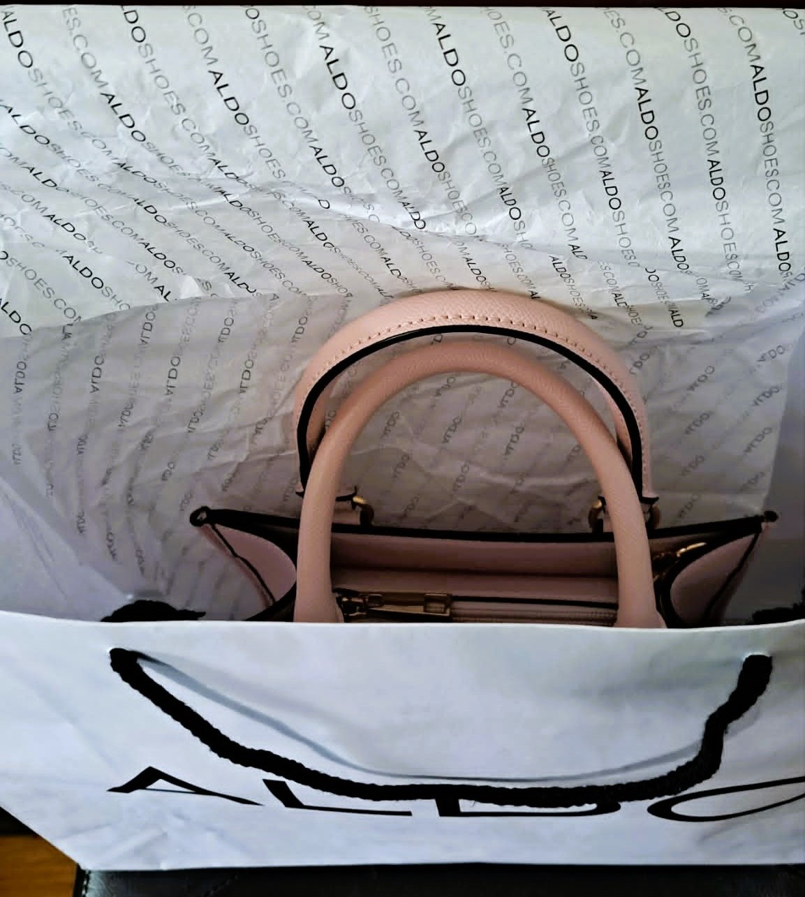 New ALDO Myra Satchel Raffia Upgraded Gold Chain - photo 2