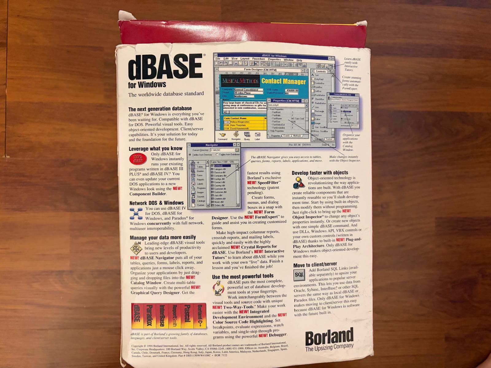 Borland dBase 5.0 Manual - photo 2