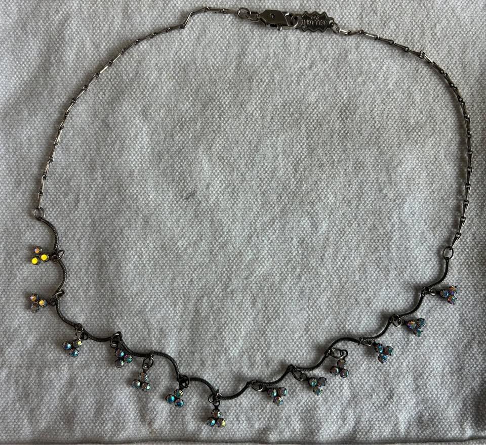 Vintage Bellagio USA Vintage Aurora Borealis Crystal Necklace