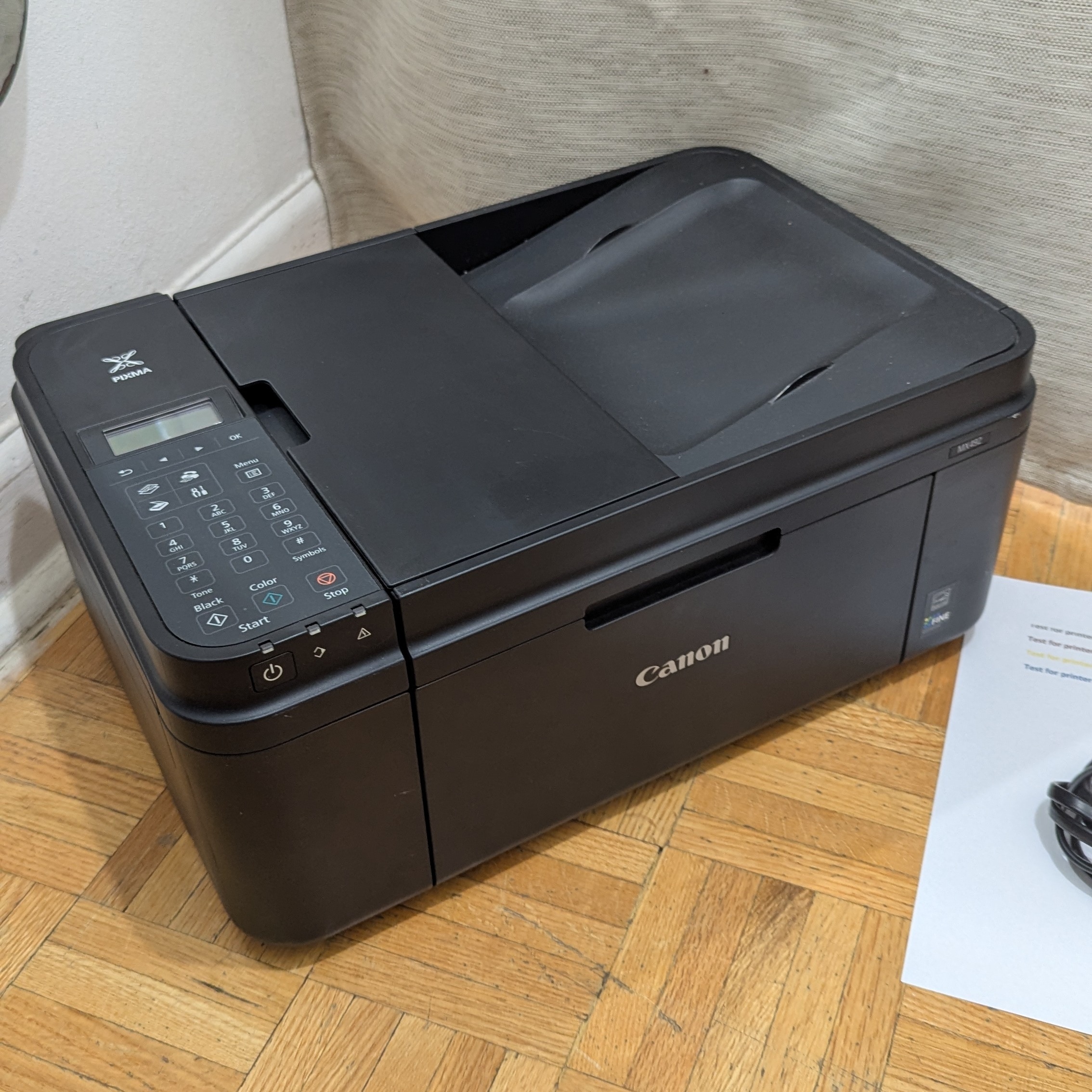 Color Inkjet Printer Canon PIXMA MX492 Wireless Scanner Fax
