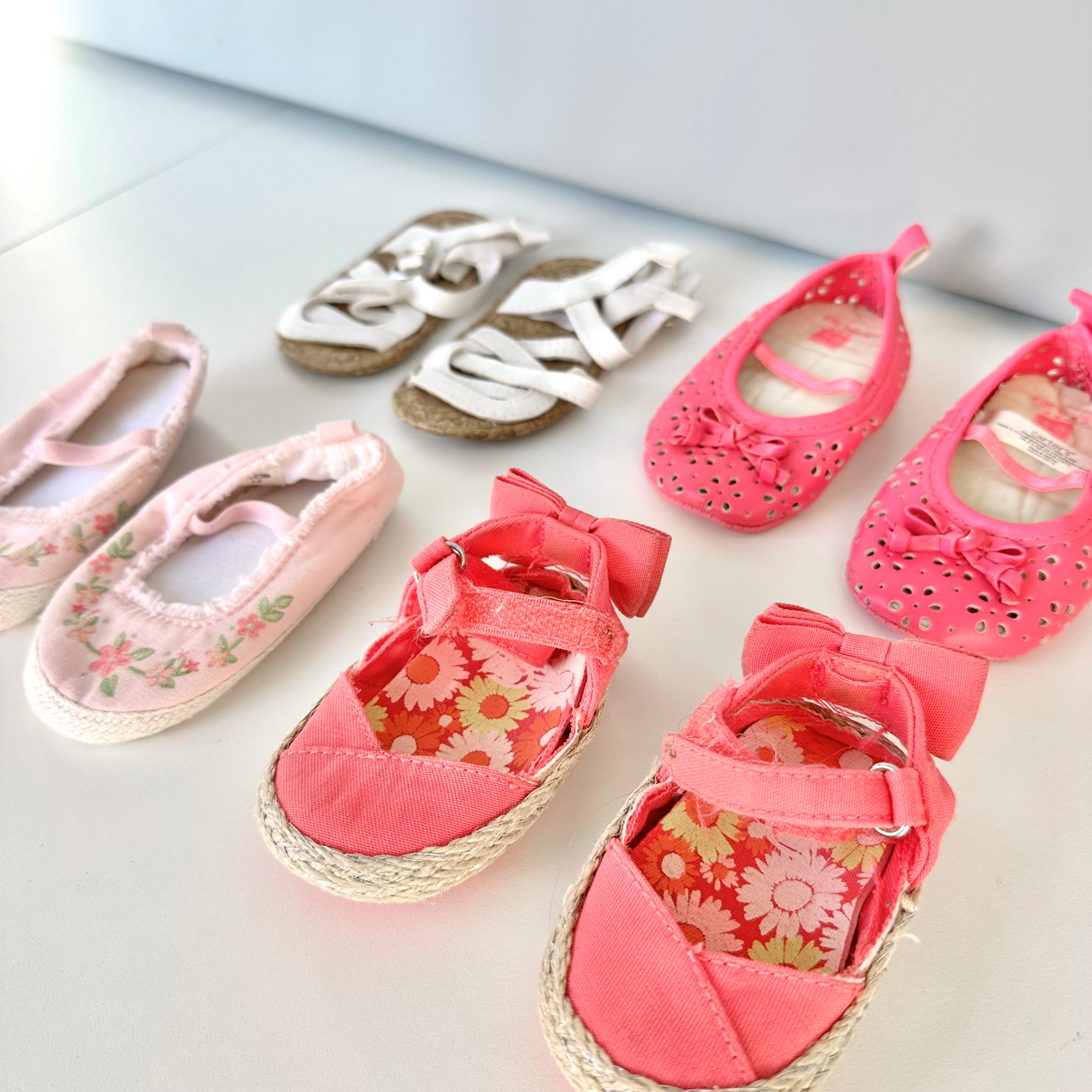 Baby Girl Sandals Shoes Bundle - Carter's - 0-3 Months - photo 2