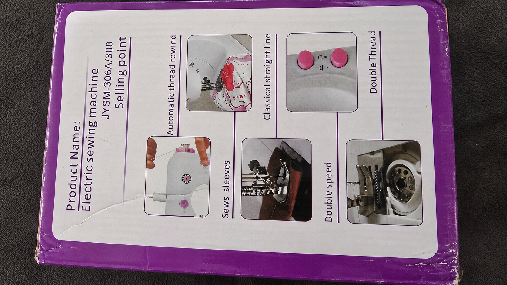 Mini Portable Electric Sewing Machine w/ Extension Table - photo 4