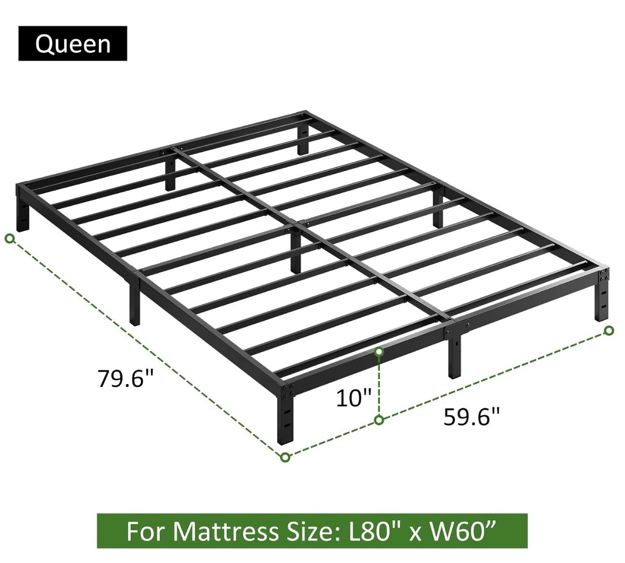 Queen Bed Frame 10" Low Profile Heavy Duty Easy Assembly - photo 2