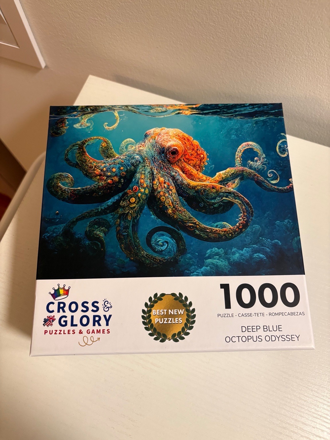 Cross & Glory “Deep Blue Octopus Odyssey” 1000-Piece Puzzle