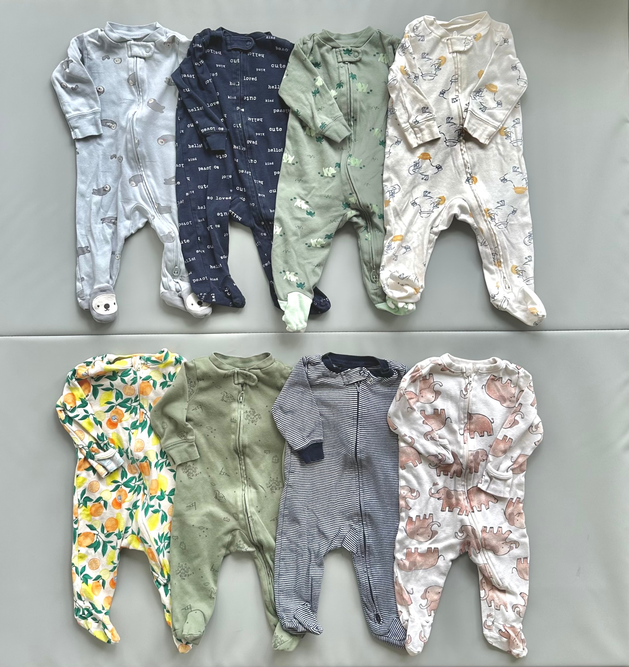 Baby Boy Sleepers Bundle - 6-9 Months