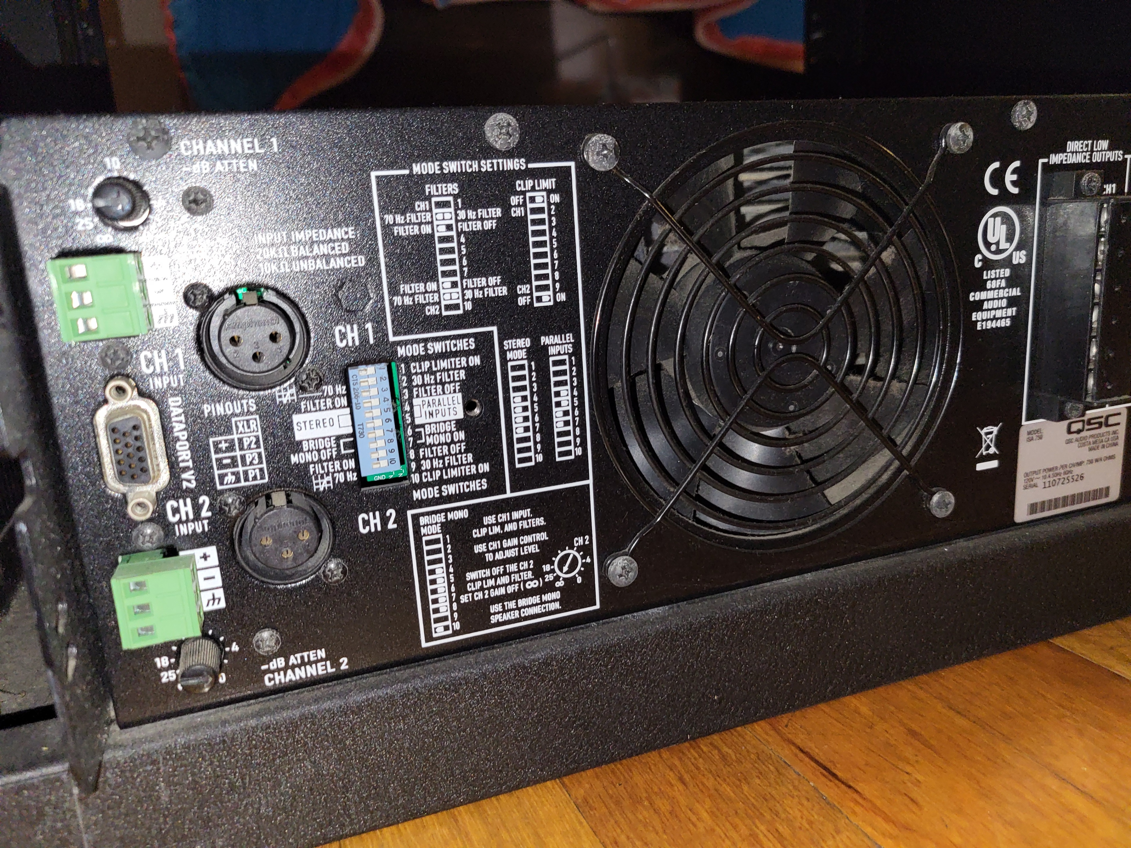 AMPLIFIER (QSC ISA 750 450W ISA)-PAID: $1400 NEW - photo 3