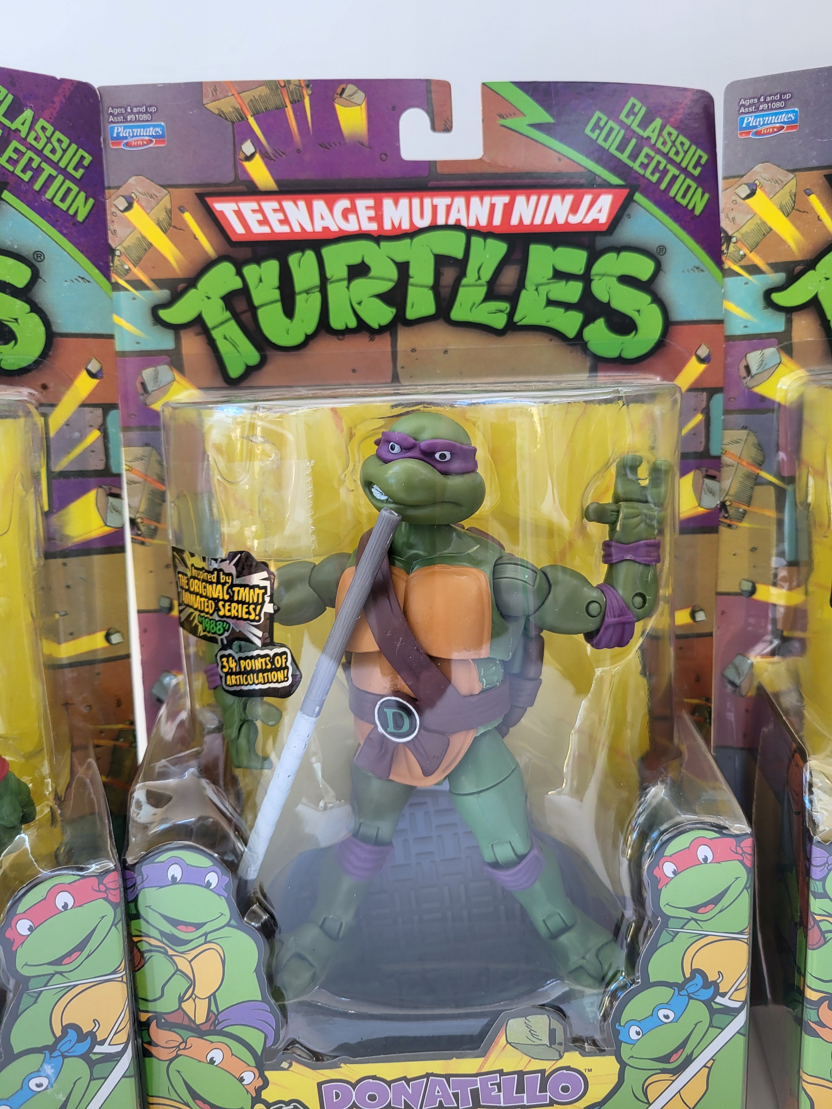Playmates TMNT Collection – Complete Set of 4 – Playmates SEALED - photo 3