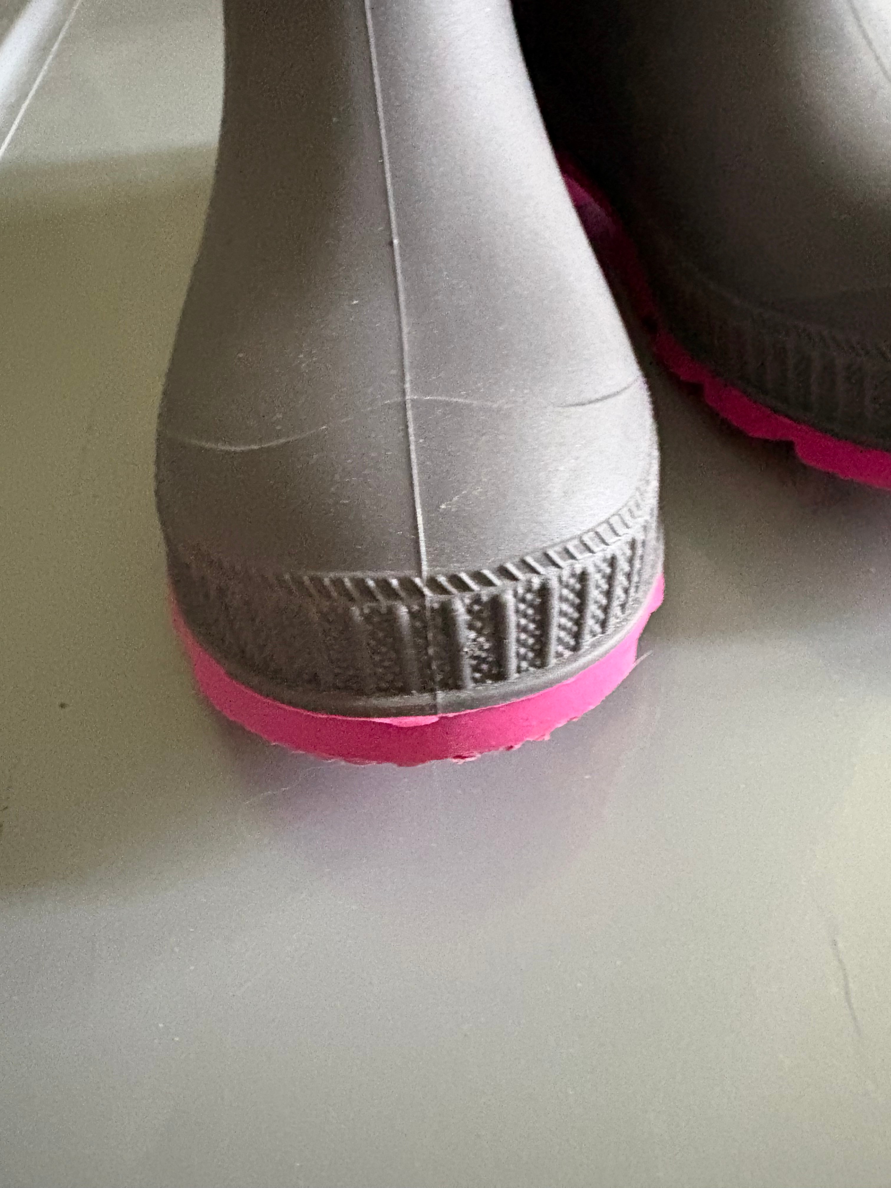 Kamik Kids Rain Boots – Grey & Pink – Size 3 – Barely Worn - photo 5