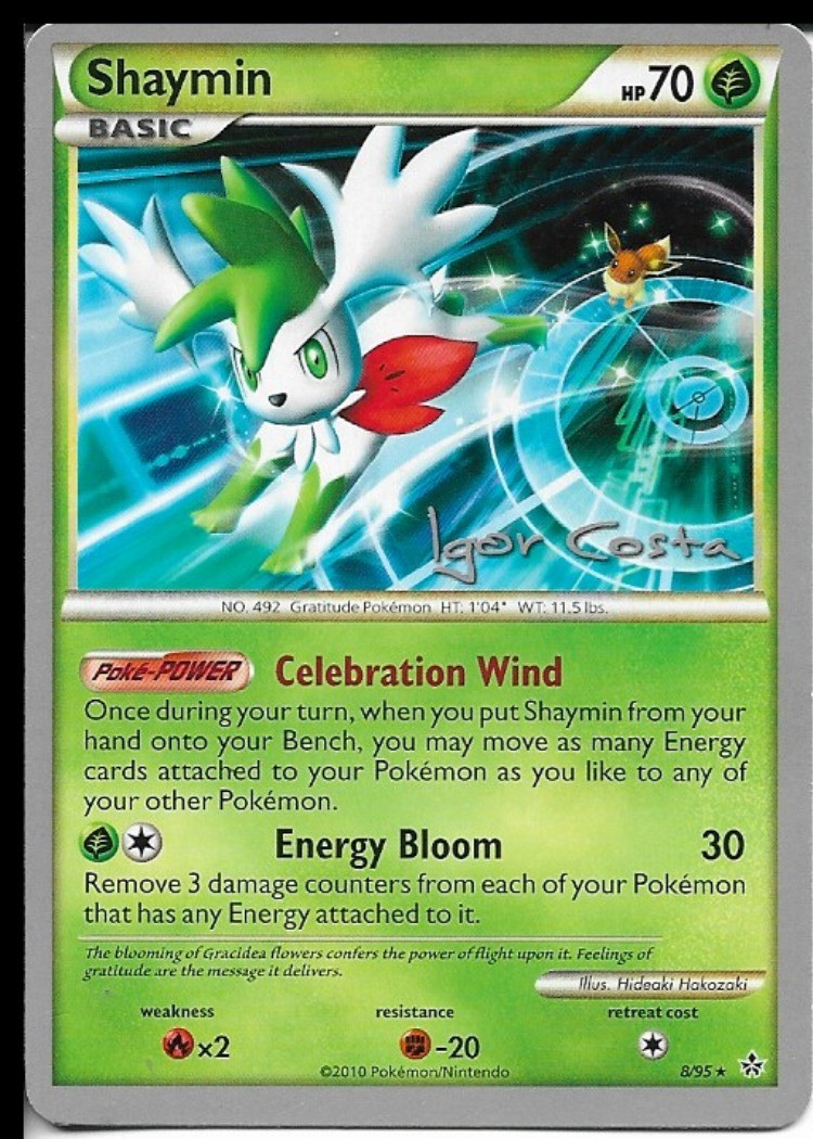 Pokemon Shaymin 8/95 World Championships 2012 Deck P