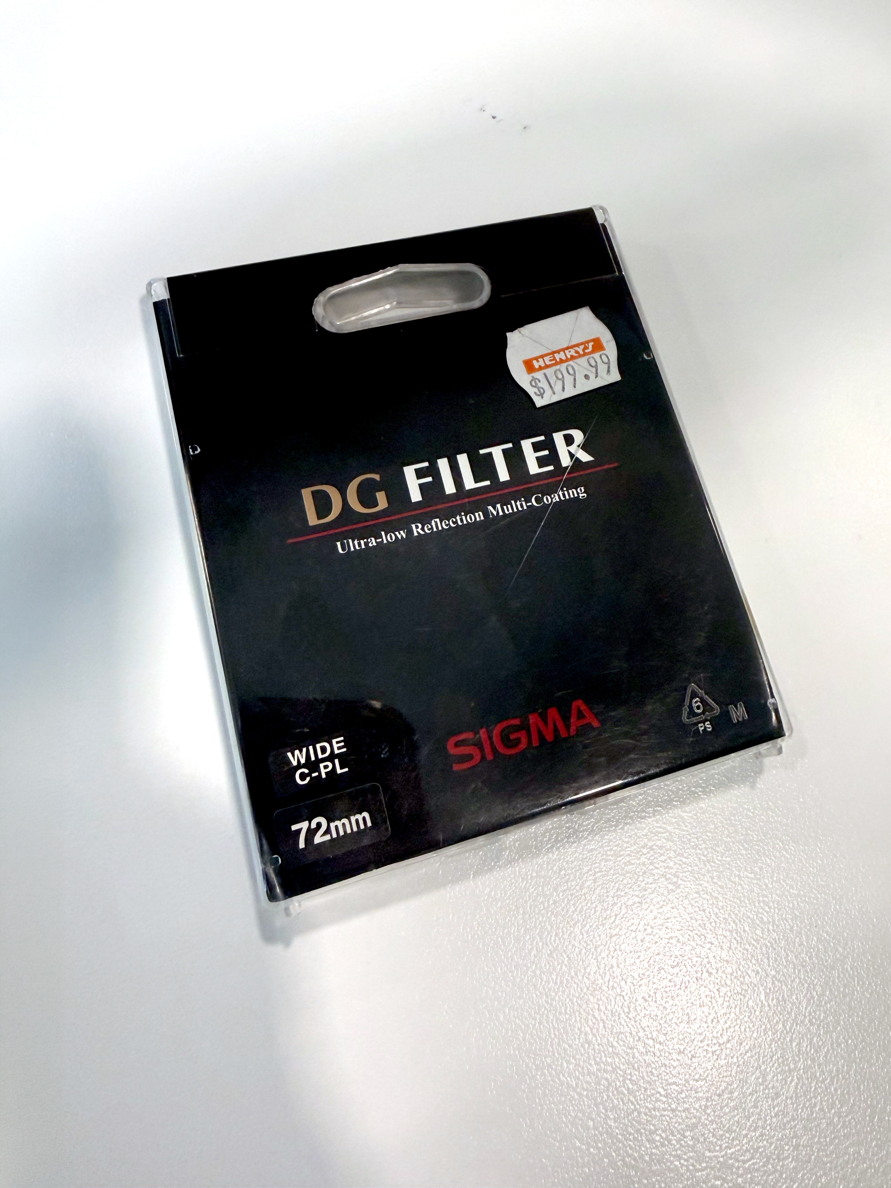 SIGMA DG WIDE C-PL 72mm Circular Polarizer Filter for Cameras