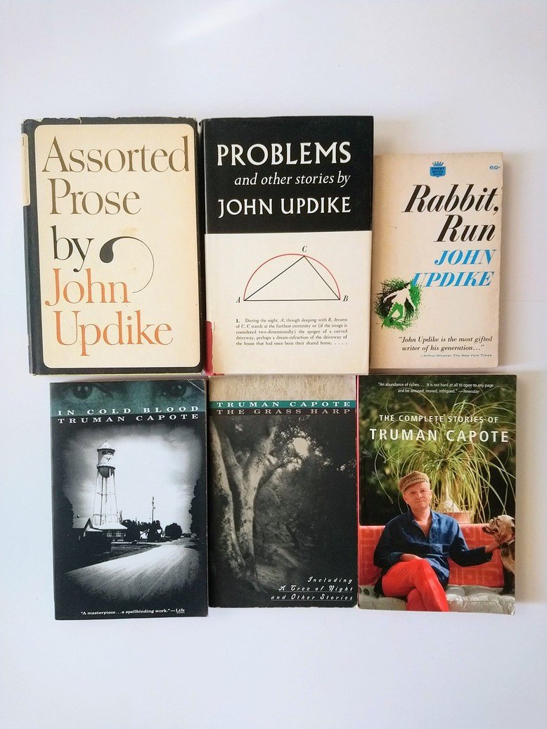John Updike / Truman Capote books!
