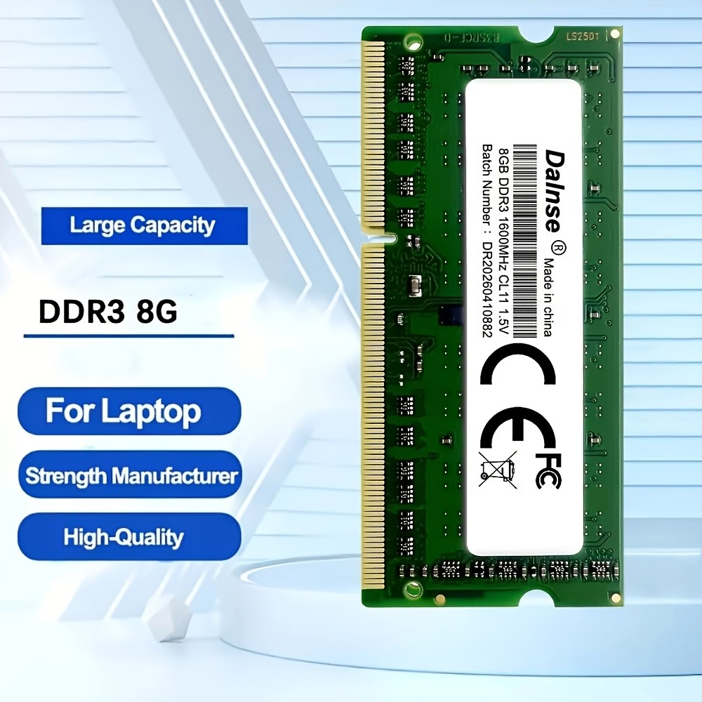 High-Speed 1.5V DDR3 8GB 1600Mhz SO-DIMM Memory Stick - photo 2