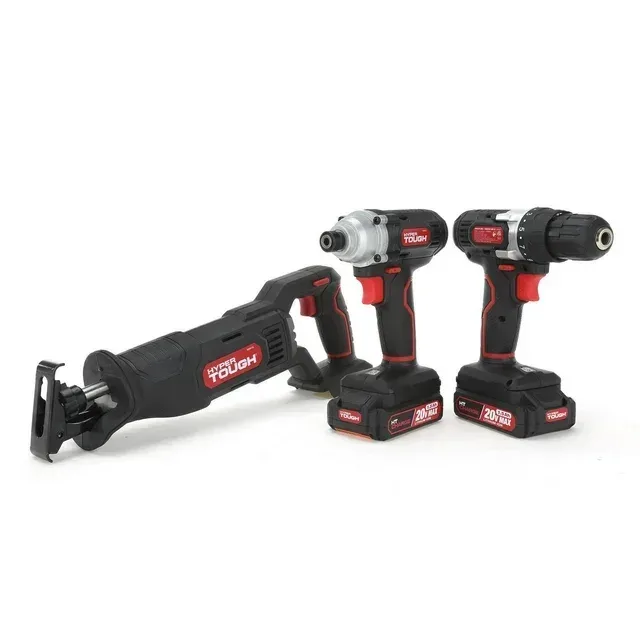 HYPER TOUGH 20-VOLT MAX LITHIUM-ION 3-TOOL COMBO KIT