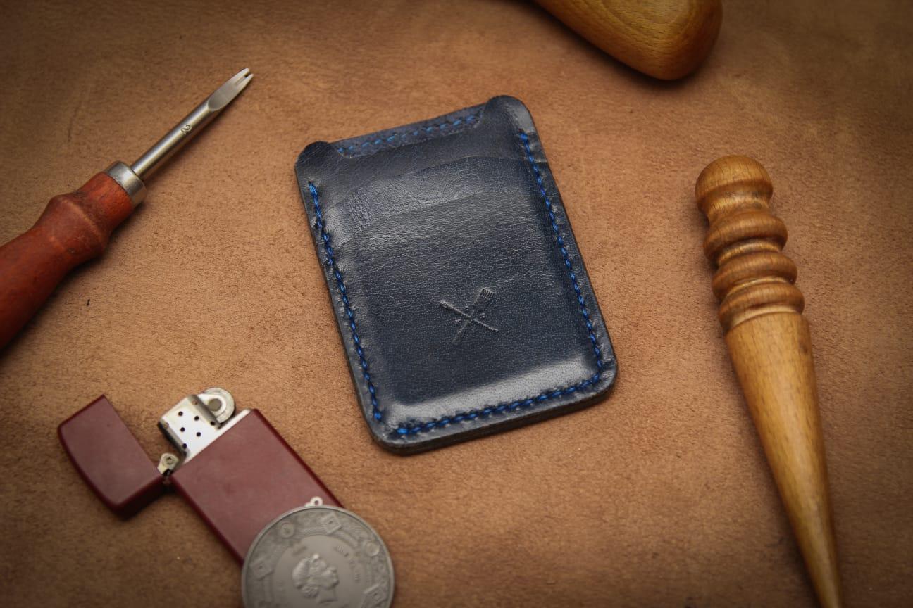 Handmade Leather Card Holder, Custom Colors, Mag Safe - photo 5