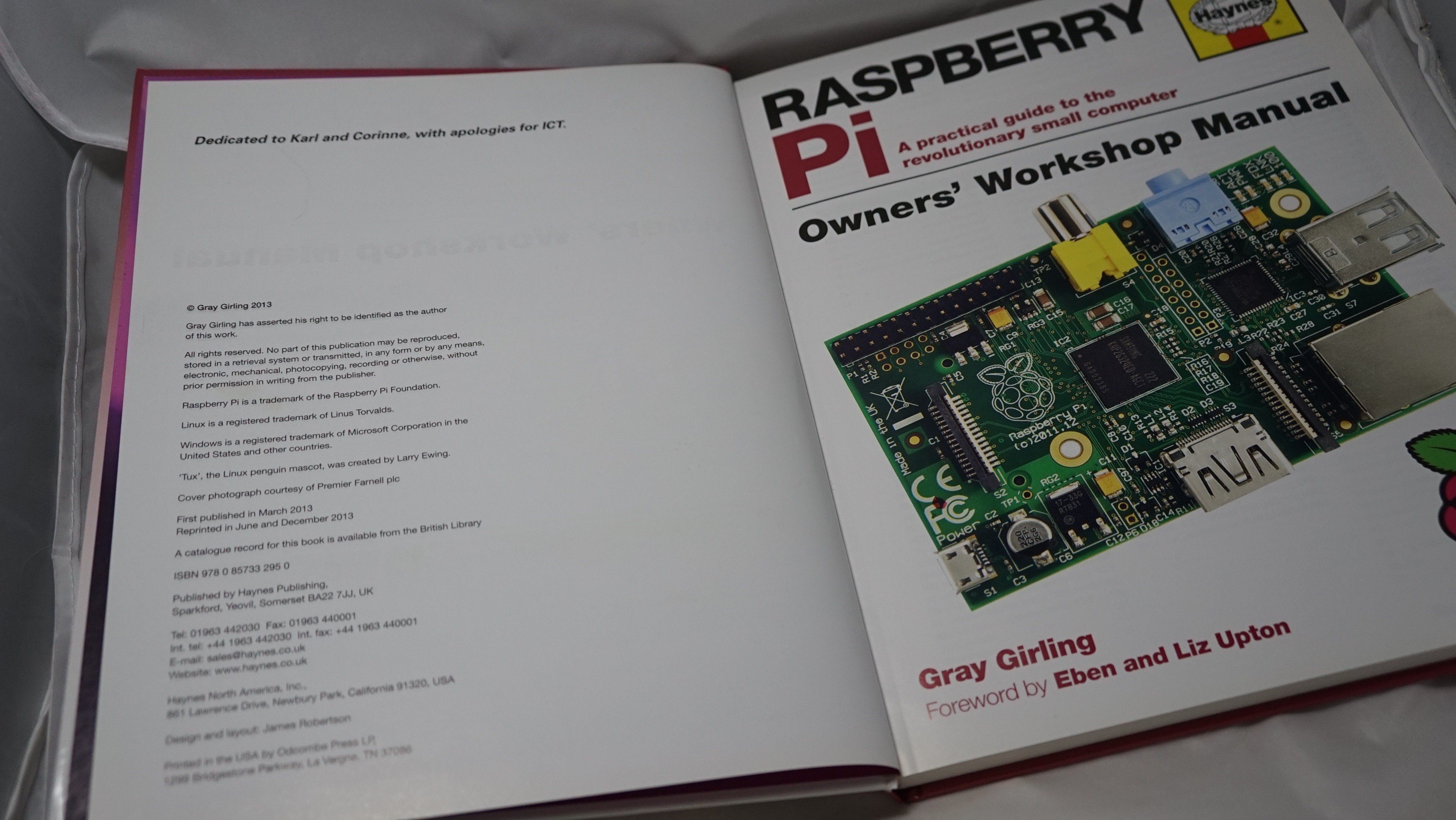 Raspberry Pi Owners Workshop Manual Haynes Girling Hardcover Lin - photo 3