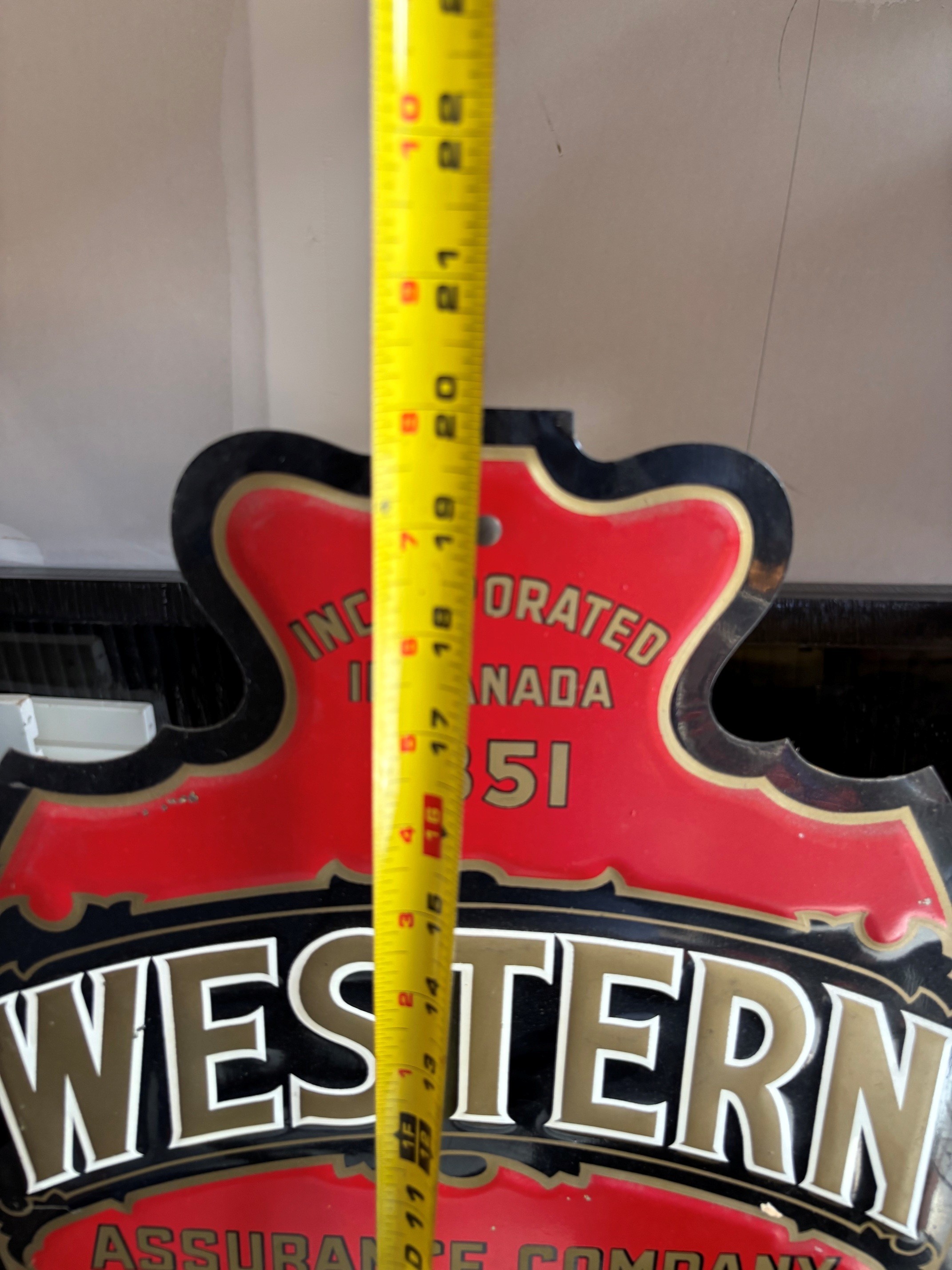 Western Assurance Company Vintage Calendar Sign - photo 3