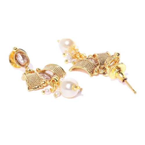 Gold Necklace and Earrings Set - photo 4