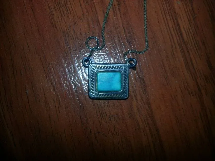 Lovely Real Sterling Silver Vintage Pendant And Chain Necklac...