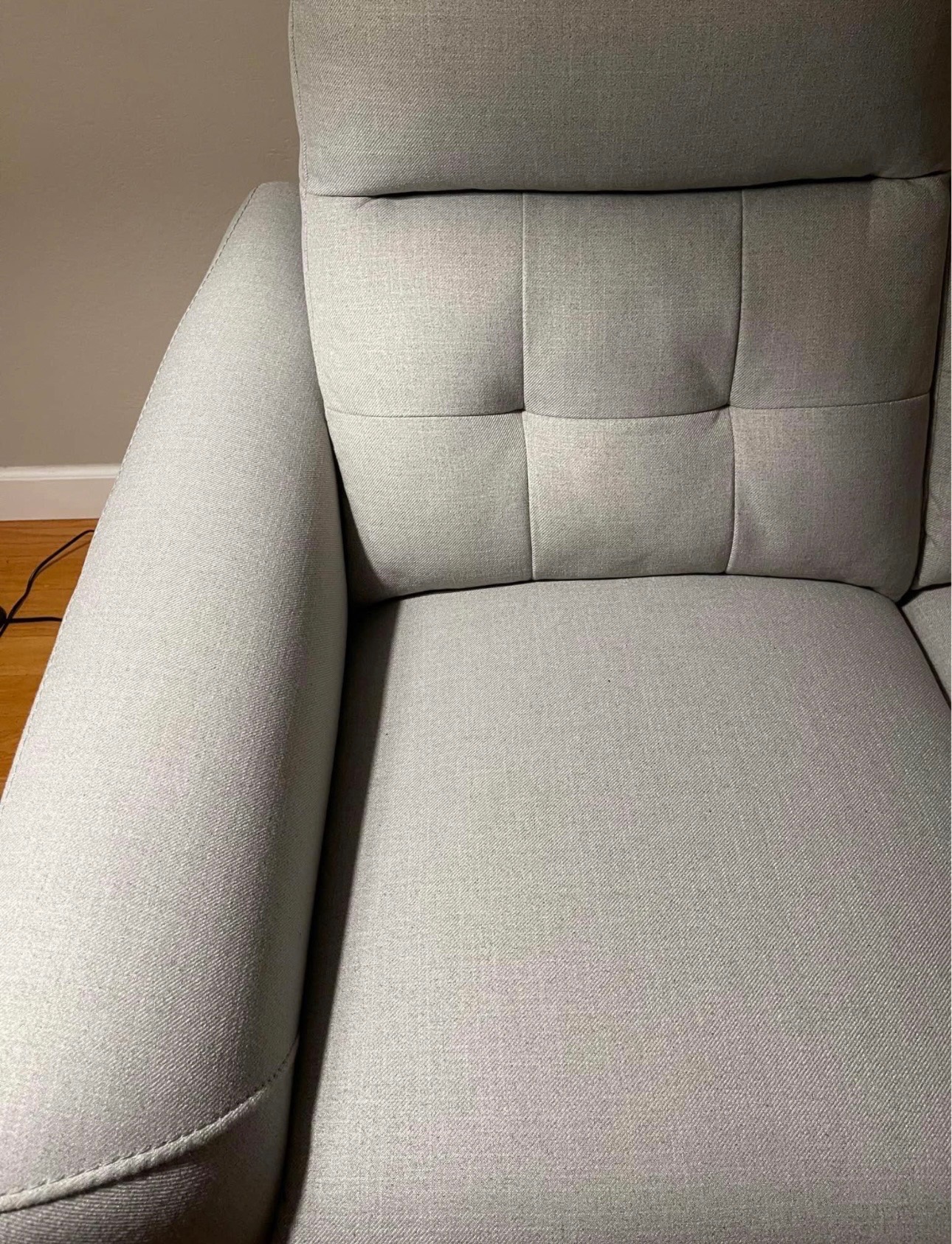 Costco Power Reclining Fabric Sofa, $650 - photo 3
