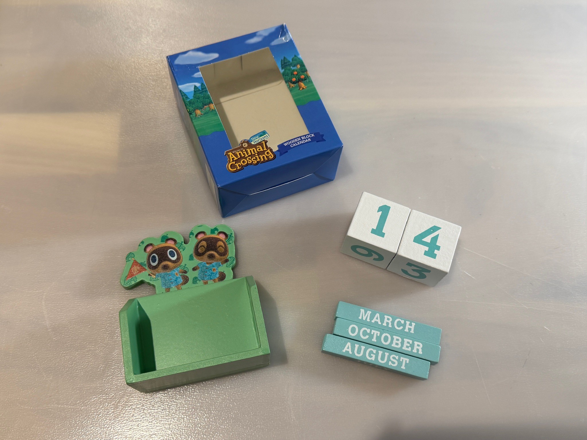Official Nintendo Animal Crossing Wooden Block Calendar - photo 5