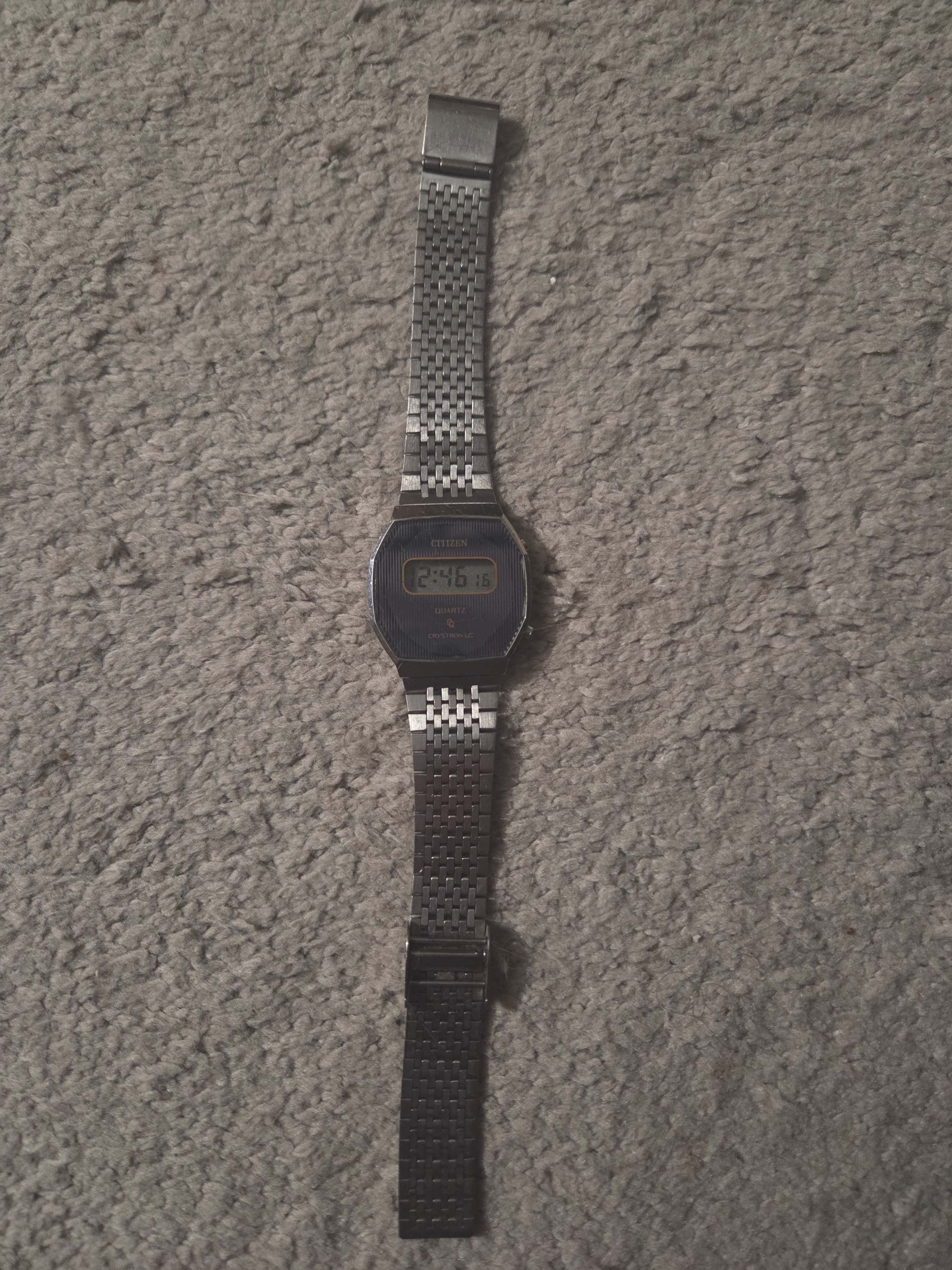 Vintage 1970s Citizen Quartz Digital Watch, Works, Minor Repair
