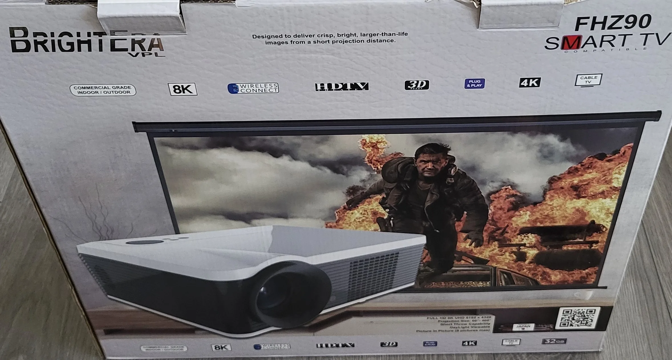 Projector, Electric Screen, Soundbar, all 3 for $500 - photo 2