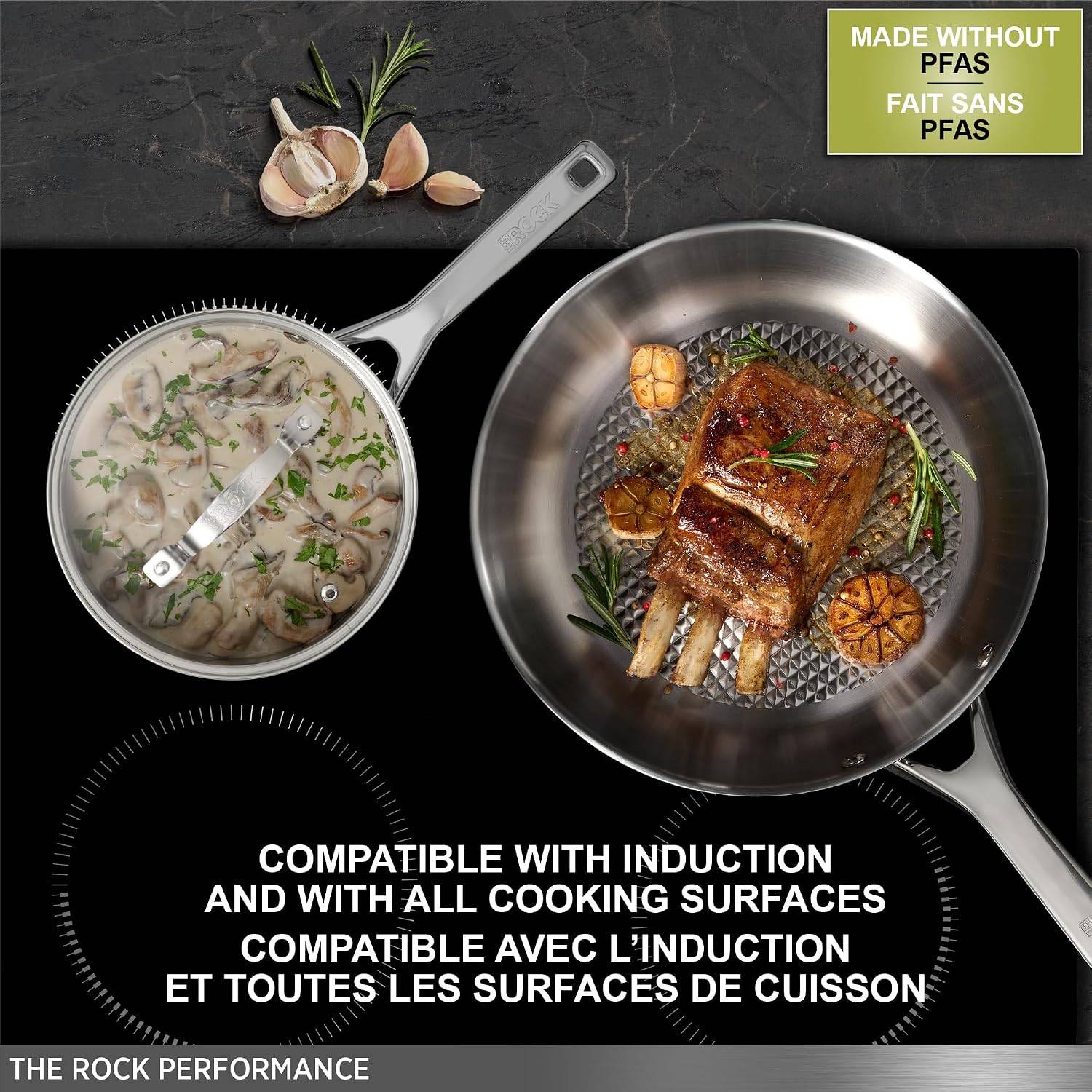 Starfrit The Rock Performance 10-Piece Stainless Steel Cookware - photo 5