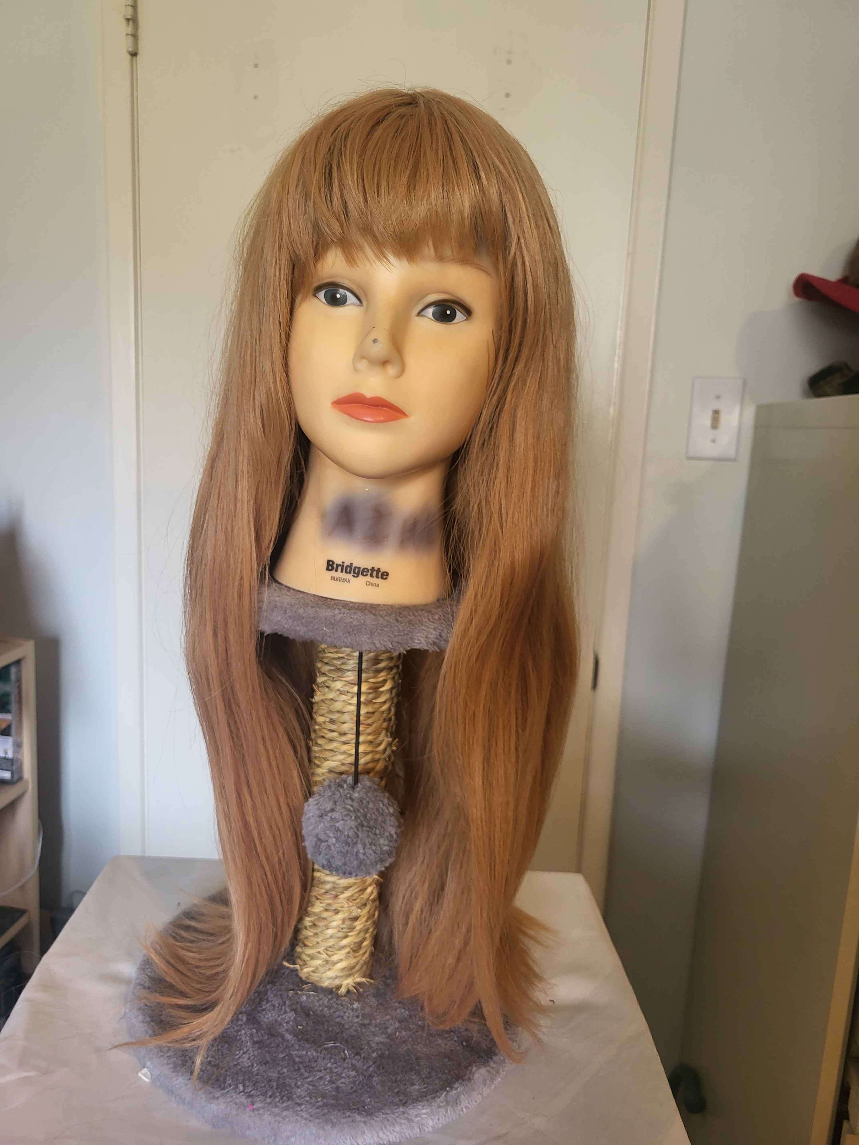 Long Strawberry Blonde Wig