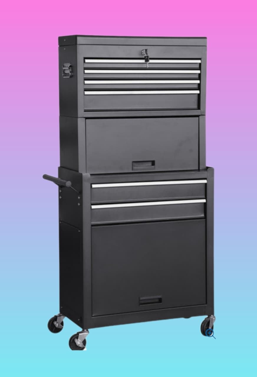 2-Piece Rolling Tool Chest Set