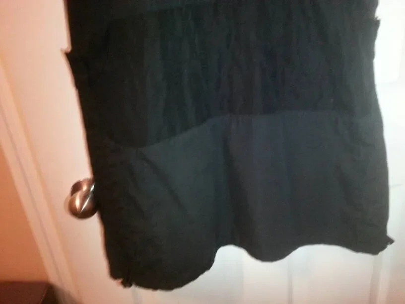 Authentic Snug Black Raver Skirt - Wear Long Or Zip Off To Short - photo 5