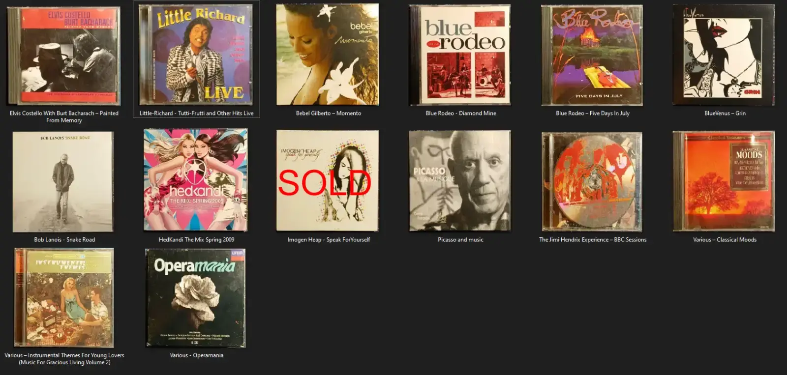CDs for sale