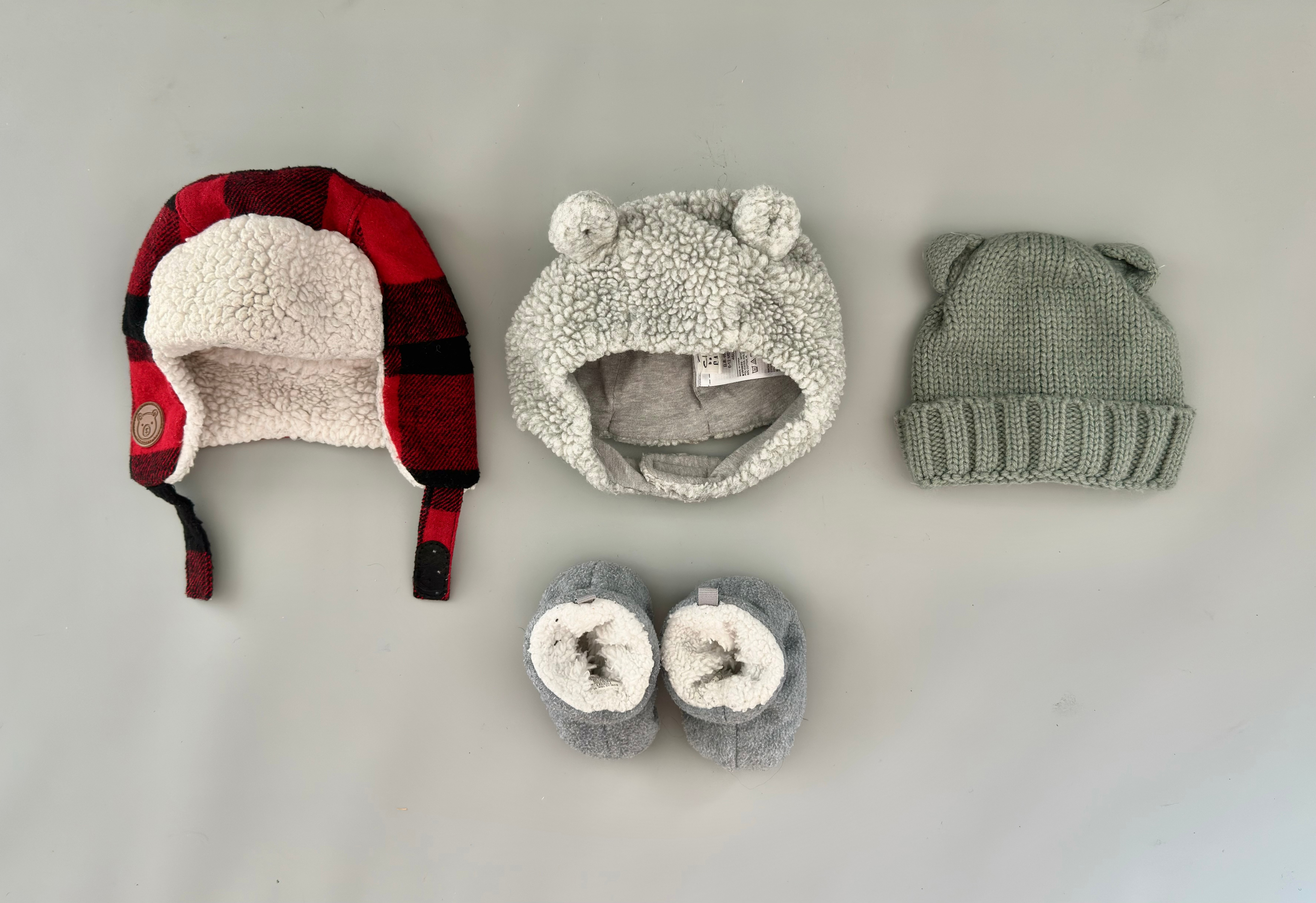 Baby Winter Hats and Booties Bundle - 3-12 Months