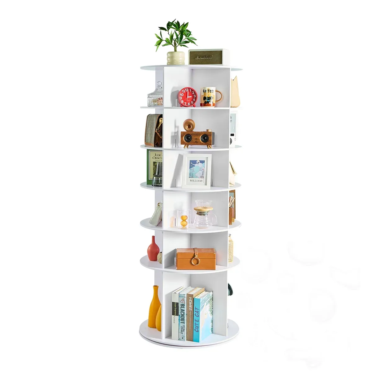 6 Tiers Rotating Shoe Rack Tower - photo 4