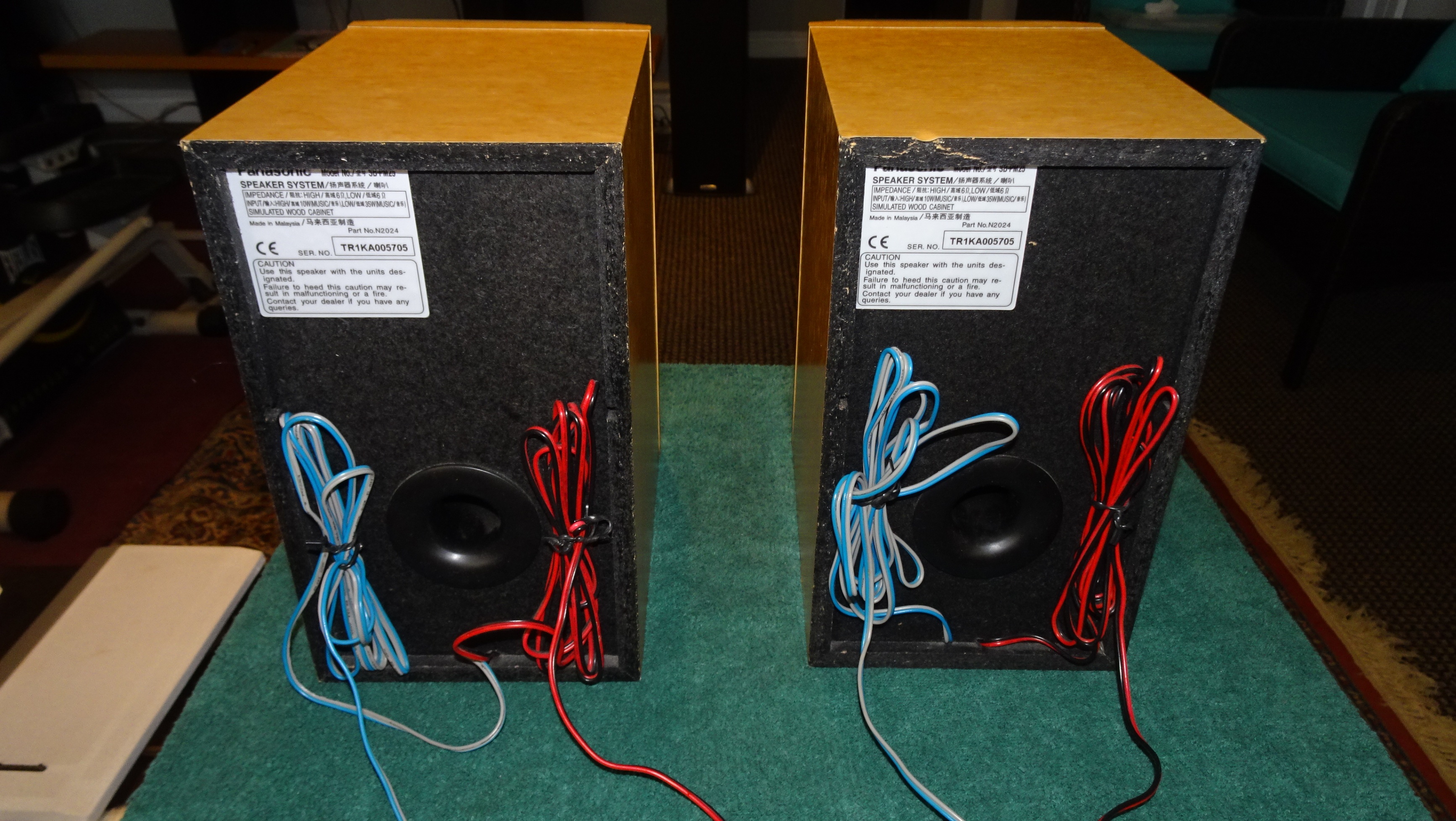 Panasonic SA PM 25 Bi Amp Speakers - photo 3