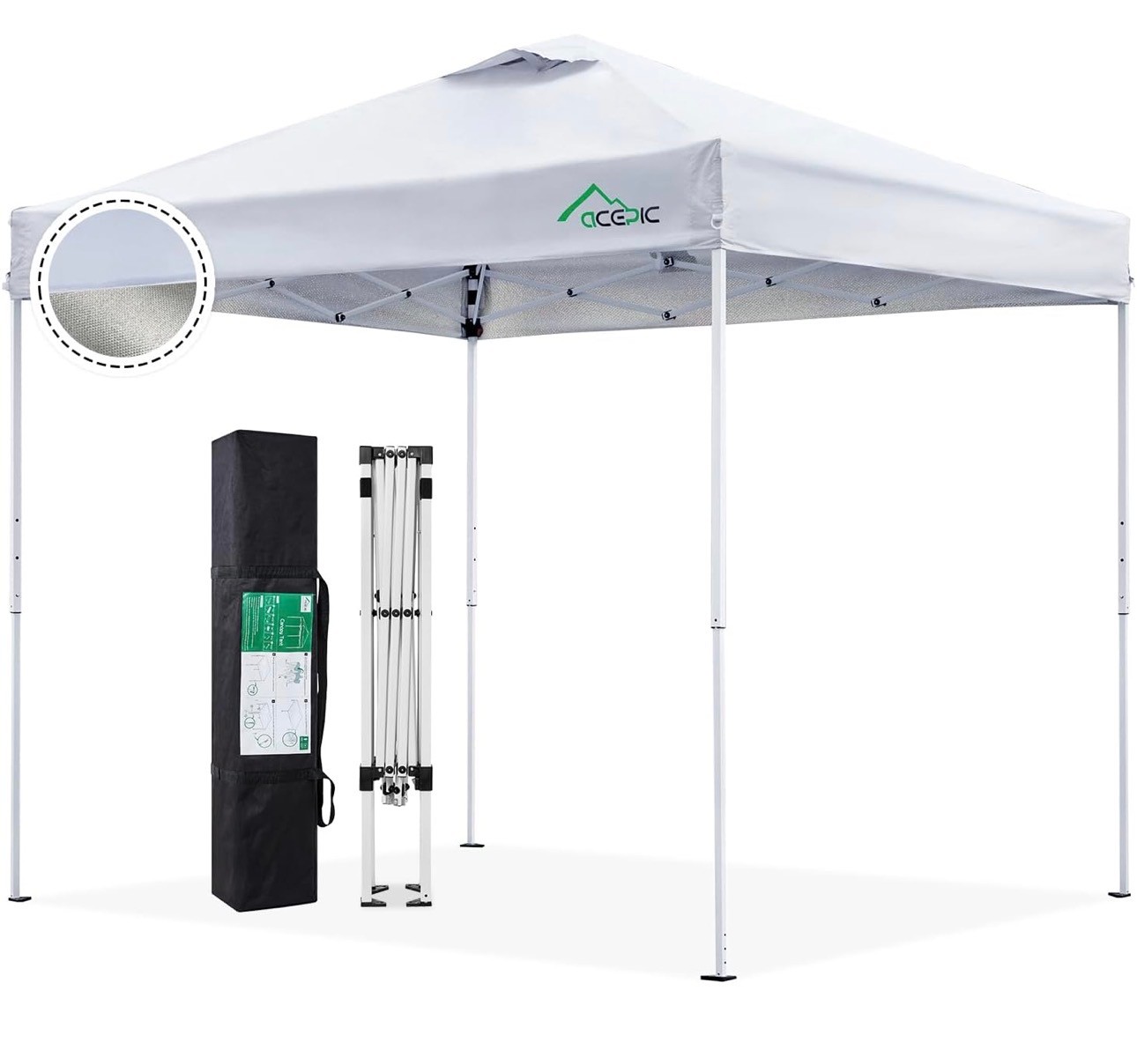 Canopy Pop Up Tent Portable 8x8 Shelter UV+Rain Protect+Carrying