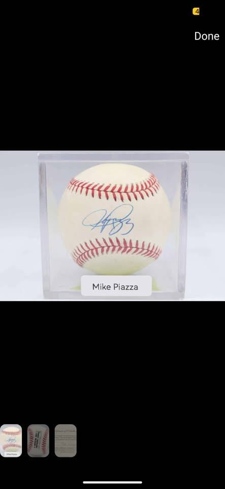 Mike Piazza signed baseball with certificate of authenticity - photo 3