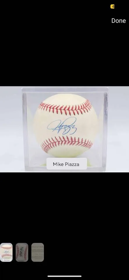 Mike Piazza signed baseball with certificate of authenticity - photo 3