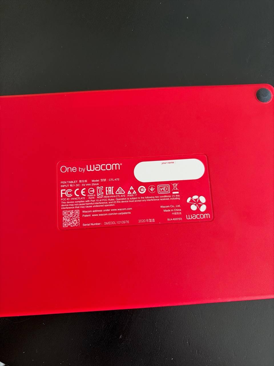 One by Wacom Drawing Tablet CTL-472 with Pen - photo 2