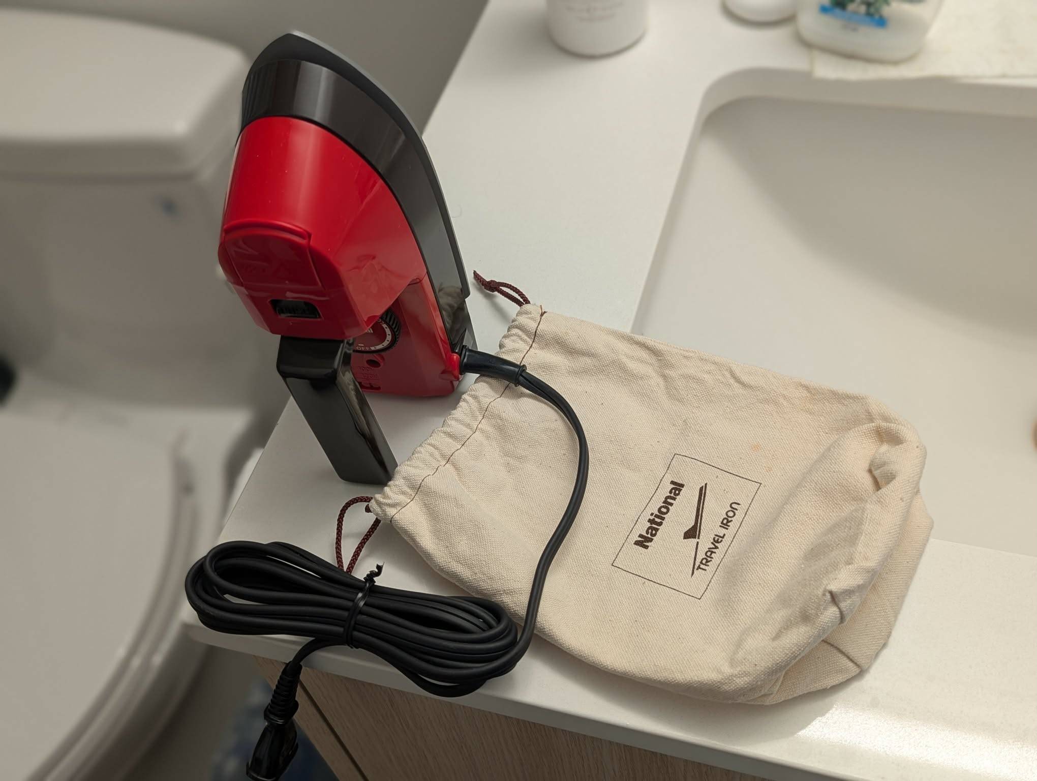Vintage travel steam iron (National NI-60) - photo 3