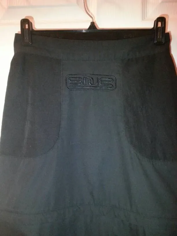 Authentic Snug Black Raver Skirt - Wear Long Or Zip Off To Short