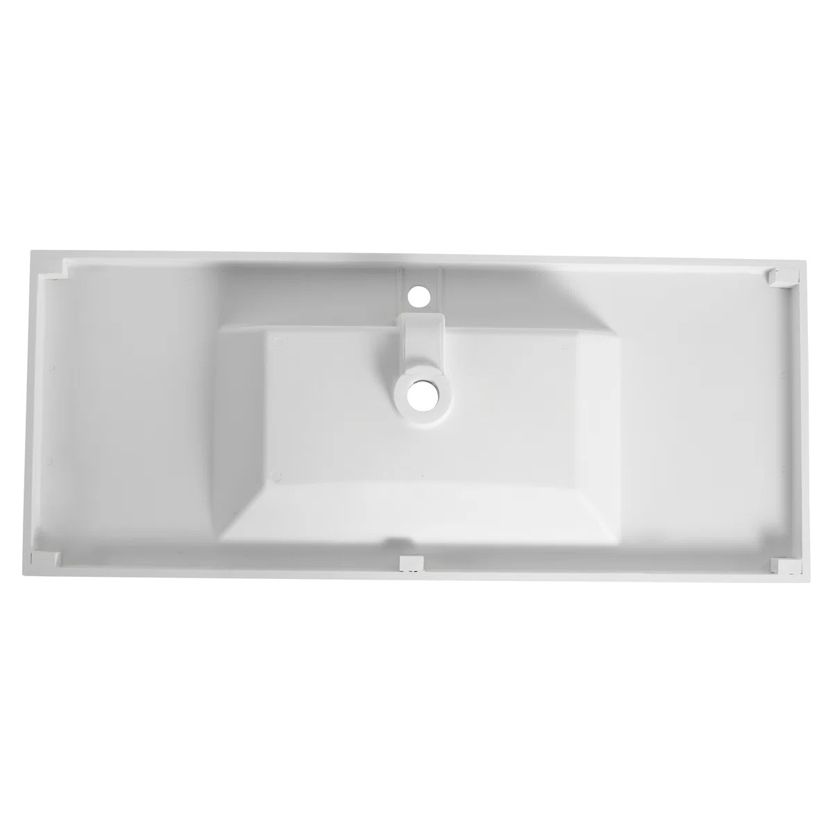 48" Bathroom Resin Sink, Gloss White Colour - photo 3