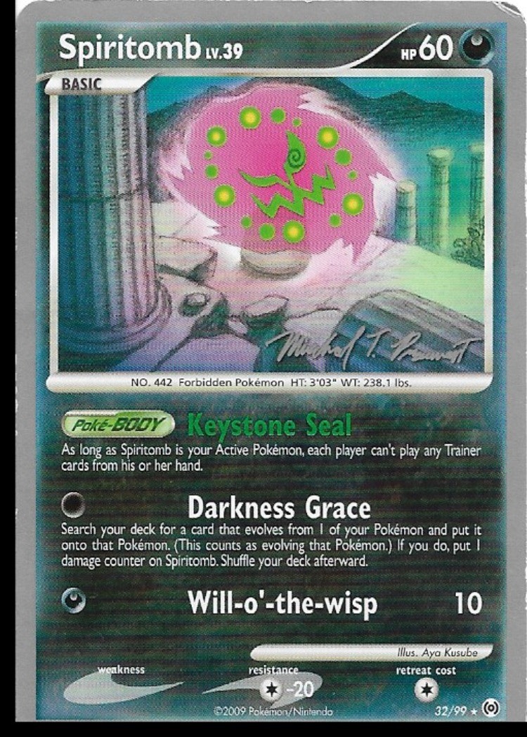 Pokemon Spiritomb 32/99 World Championships 2010 Deck P
