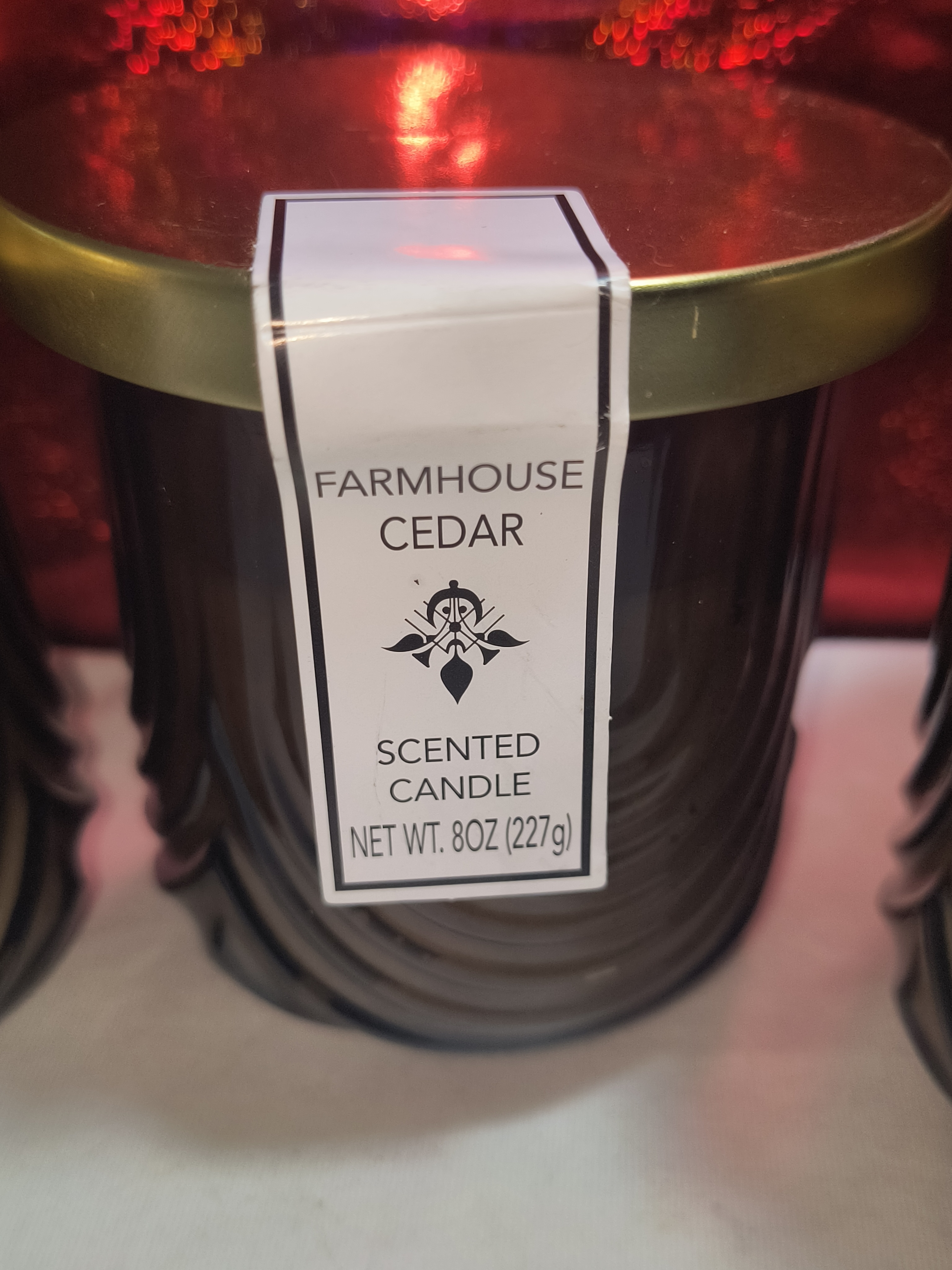 3x Cedar Farmhouse Scented Candles Amber! - photo 3