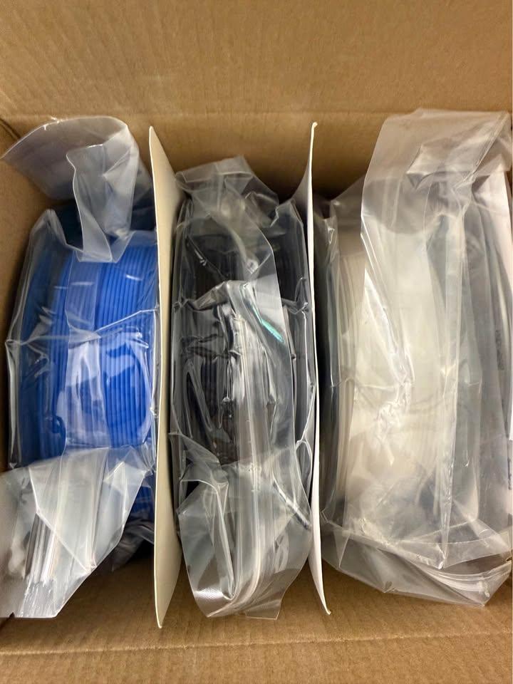 1.75mm PLA Filament Bundle 3 Spool Packed