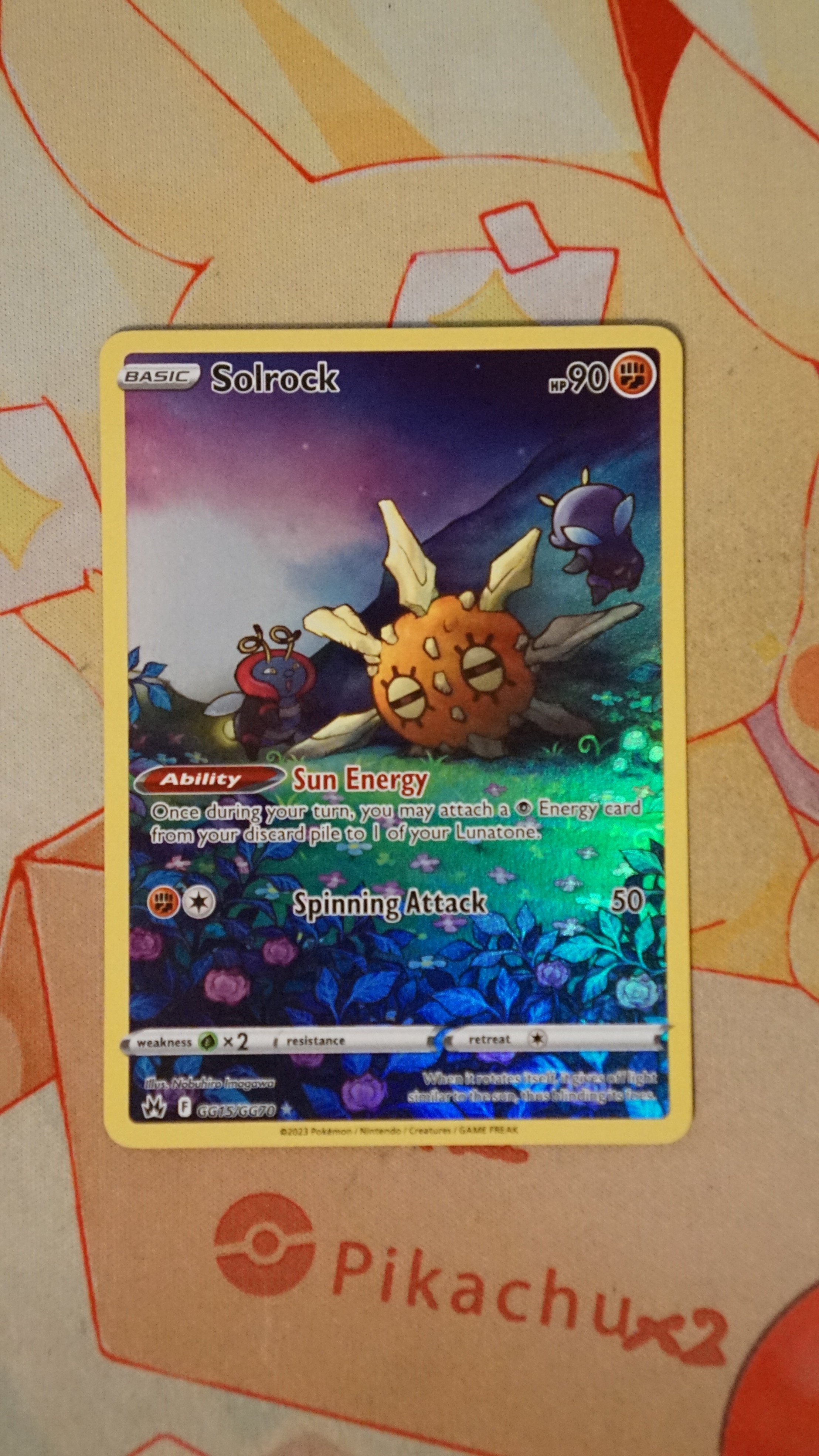 Pokemon Solrock GG15/GG70 Crown Zenith Galarian Gallery NM - photo 3