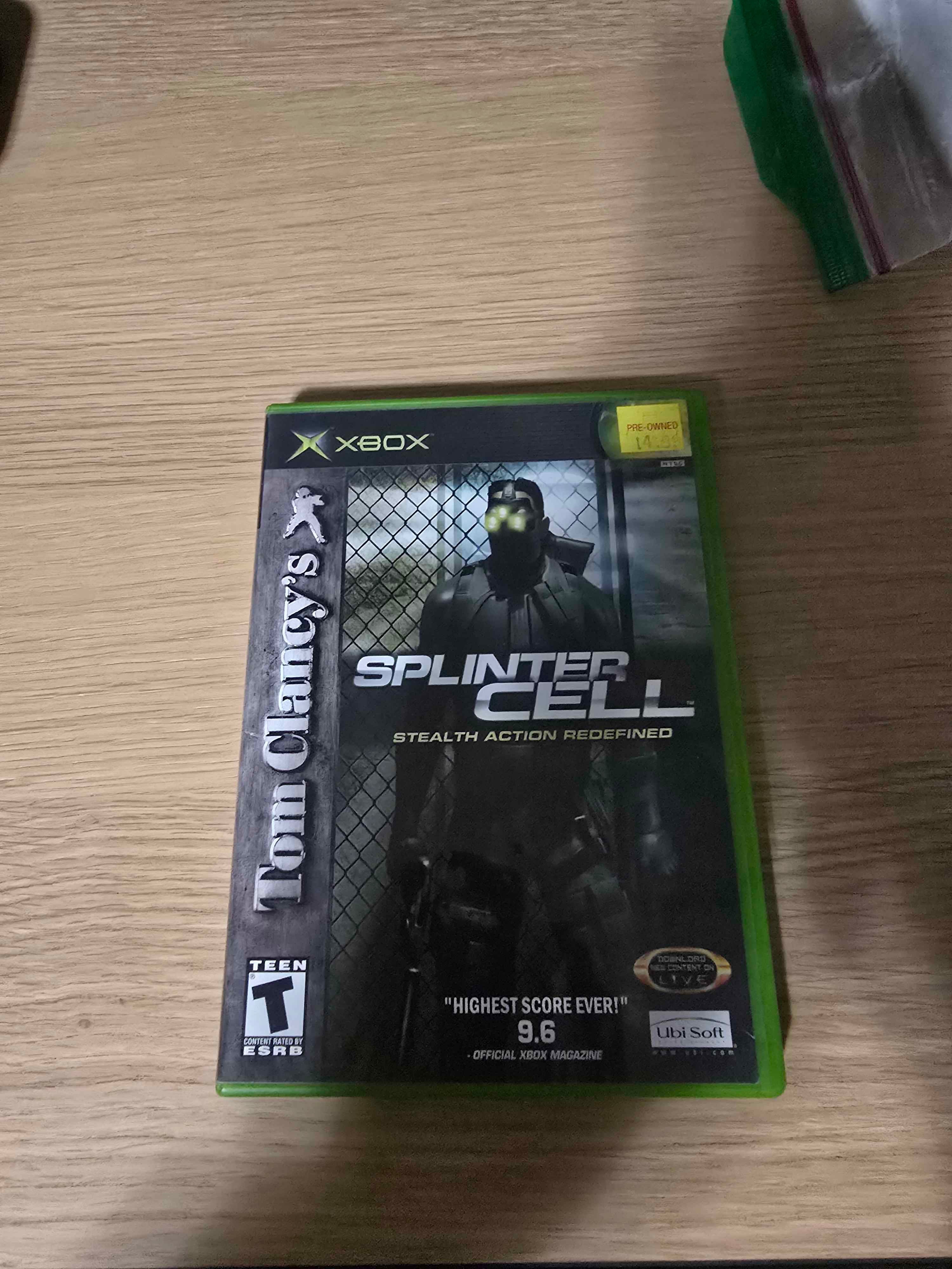 Tom Clancy’s Splinter Cell Original Xbox (CIB)