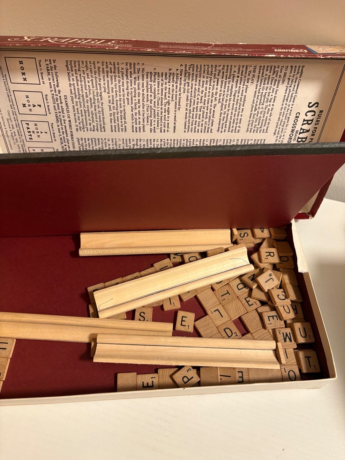 Vintage Selchow & Righter Scrabble Crossword Game - photo 2