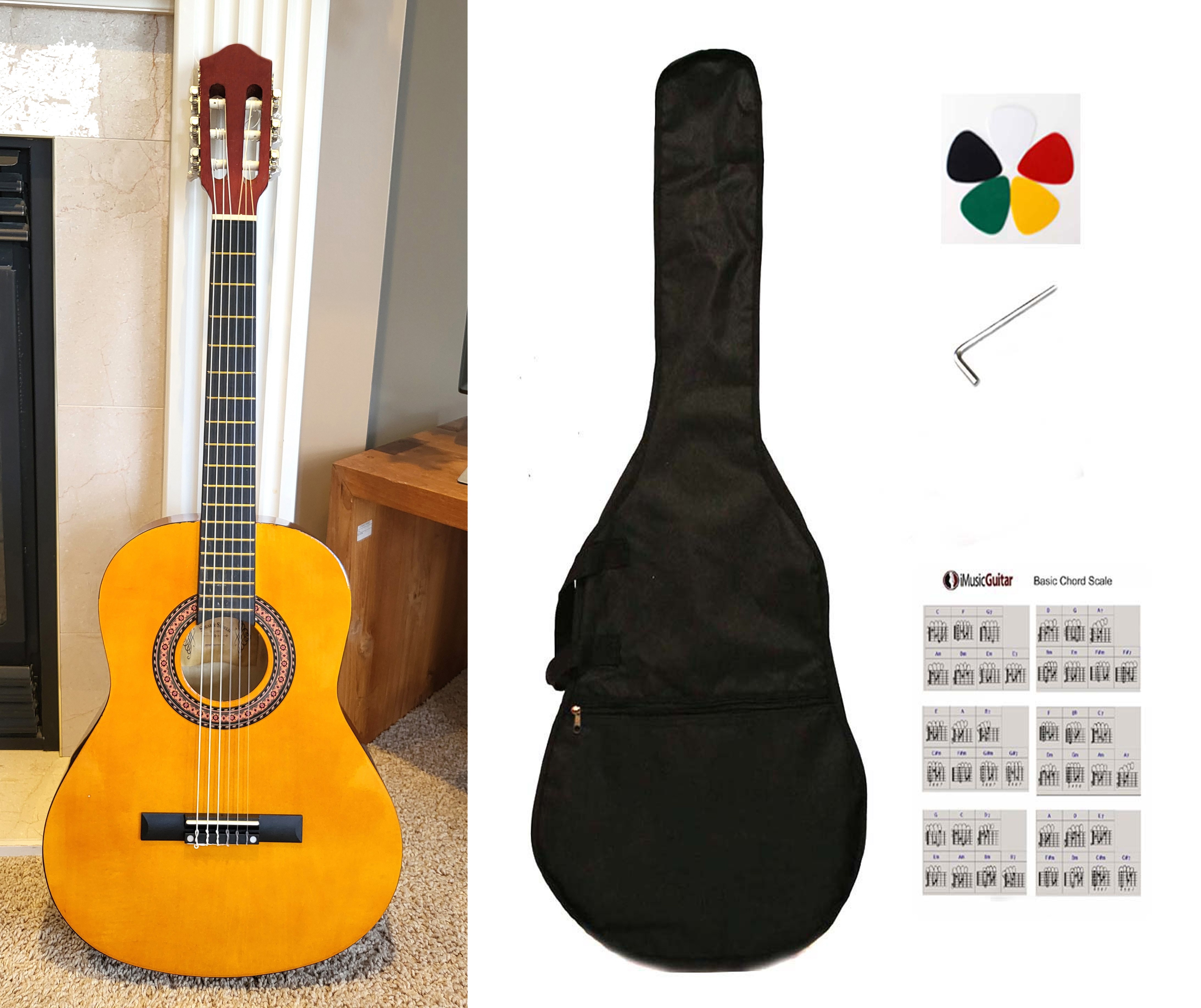 Brand New 3/4 size Kids Classical Nylon Strings Acoustic Guitar