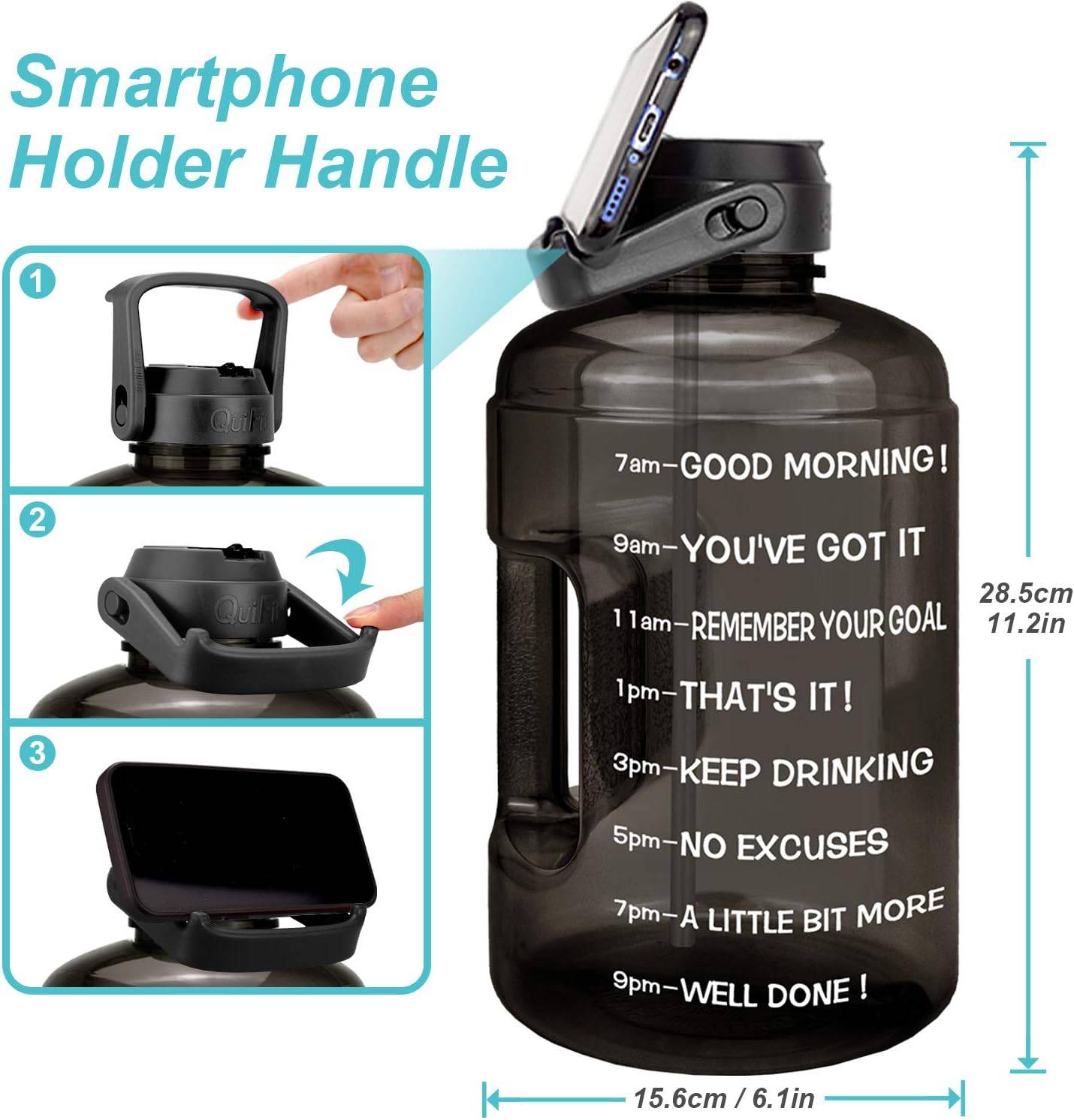 Motivational 1 Gallon Water Bottle - photo 3