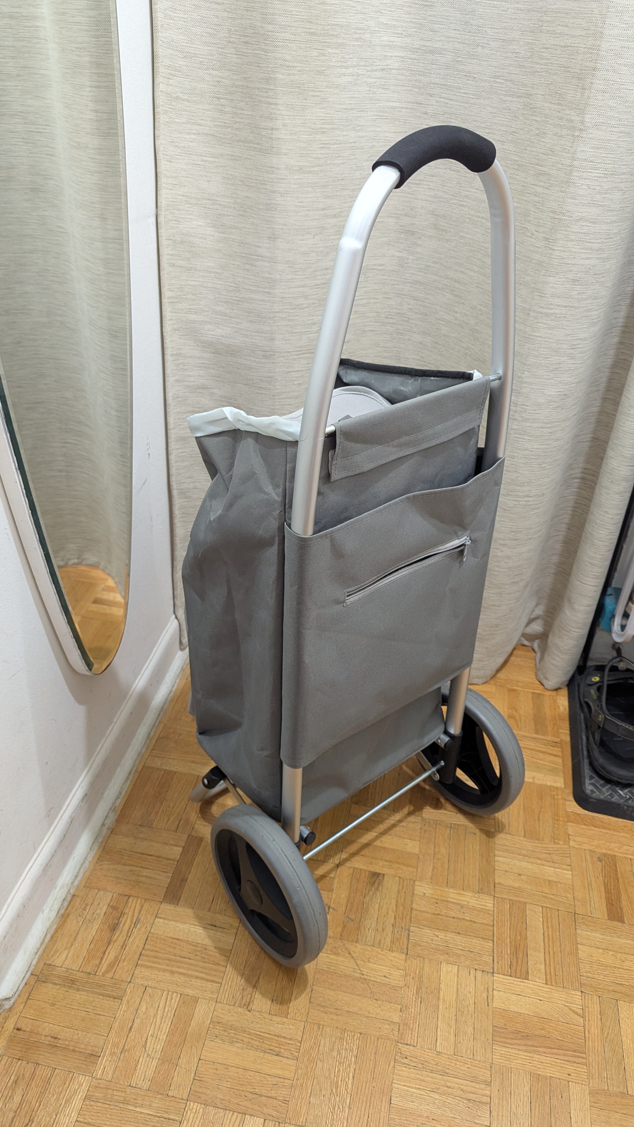 Compact Portable Folding Luggage Shopping Cart Trolley Aluminum - photo 2